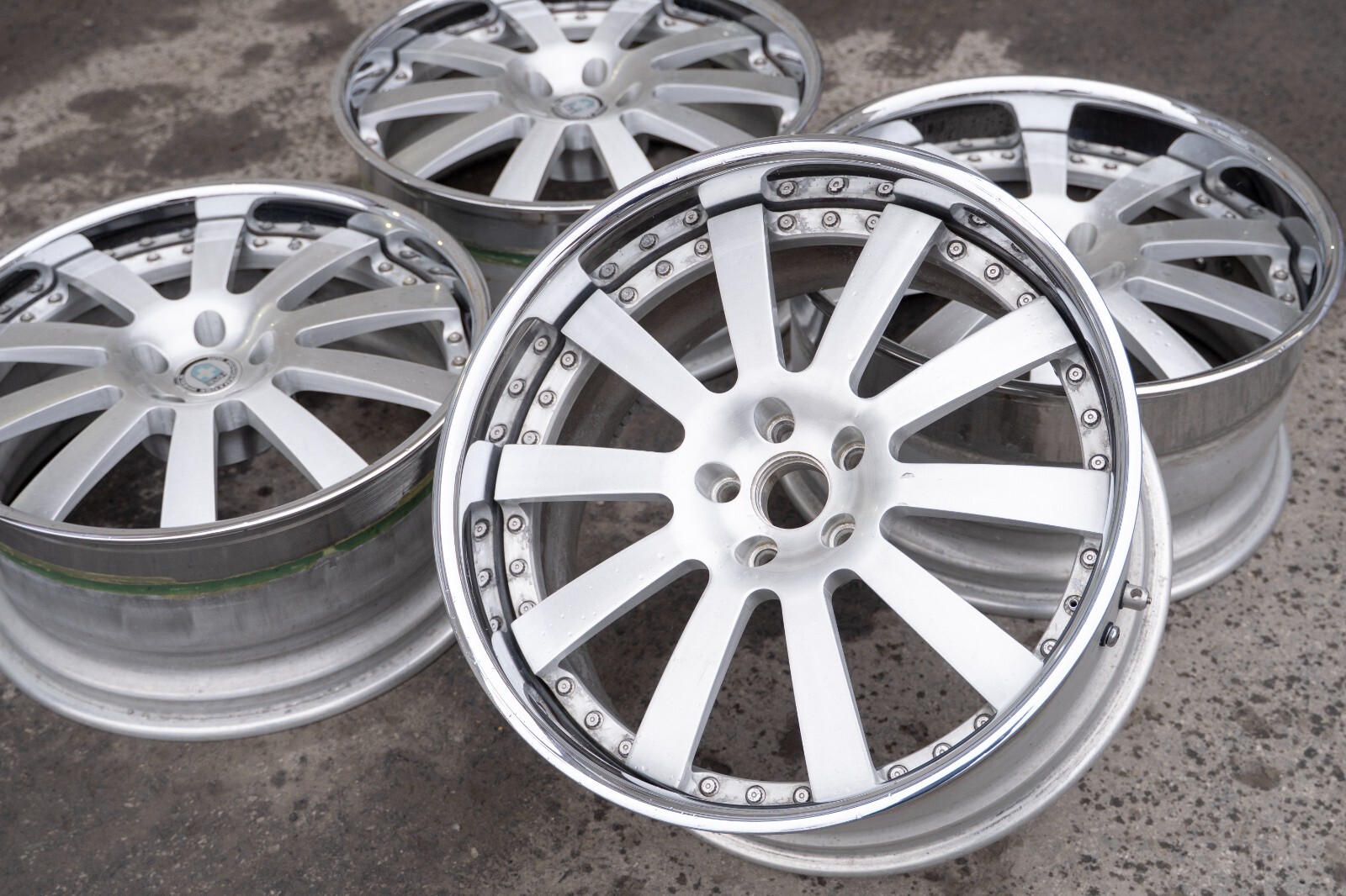 Bentley Continental GT GTC Flying Spur 20" inch rim HRE 3 piece wheel Set of 4 - Image 14
