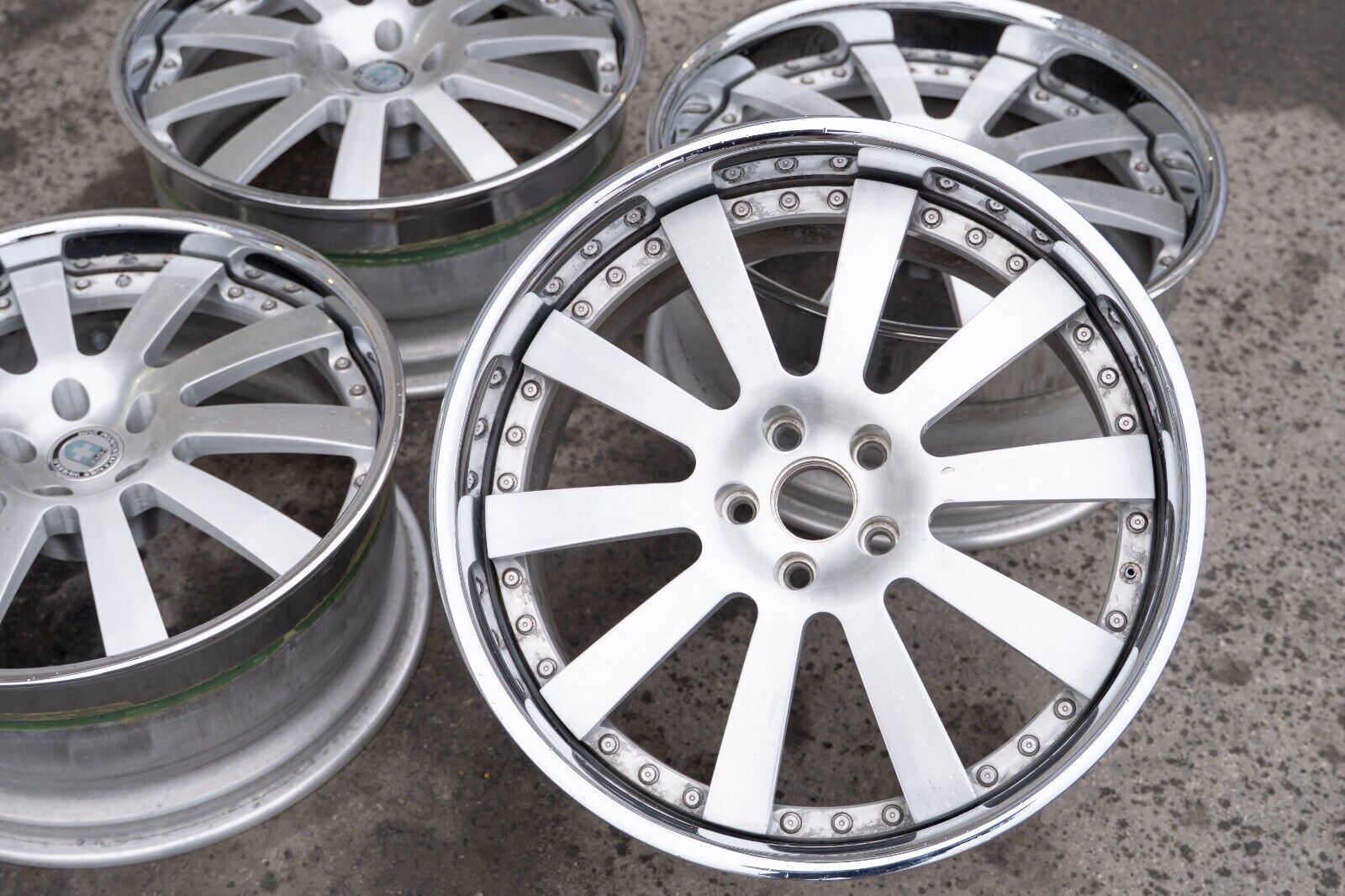 Bentley Continental GT GTC Flying Spur 20" inch rim HRE 3 piece wheel Set of 4 - Image 15