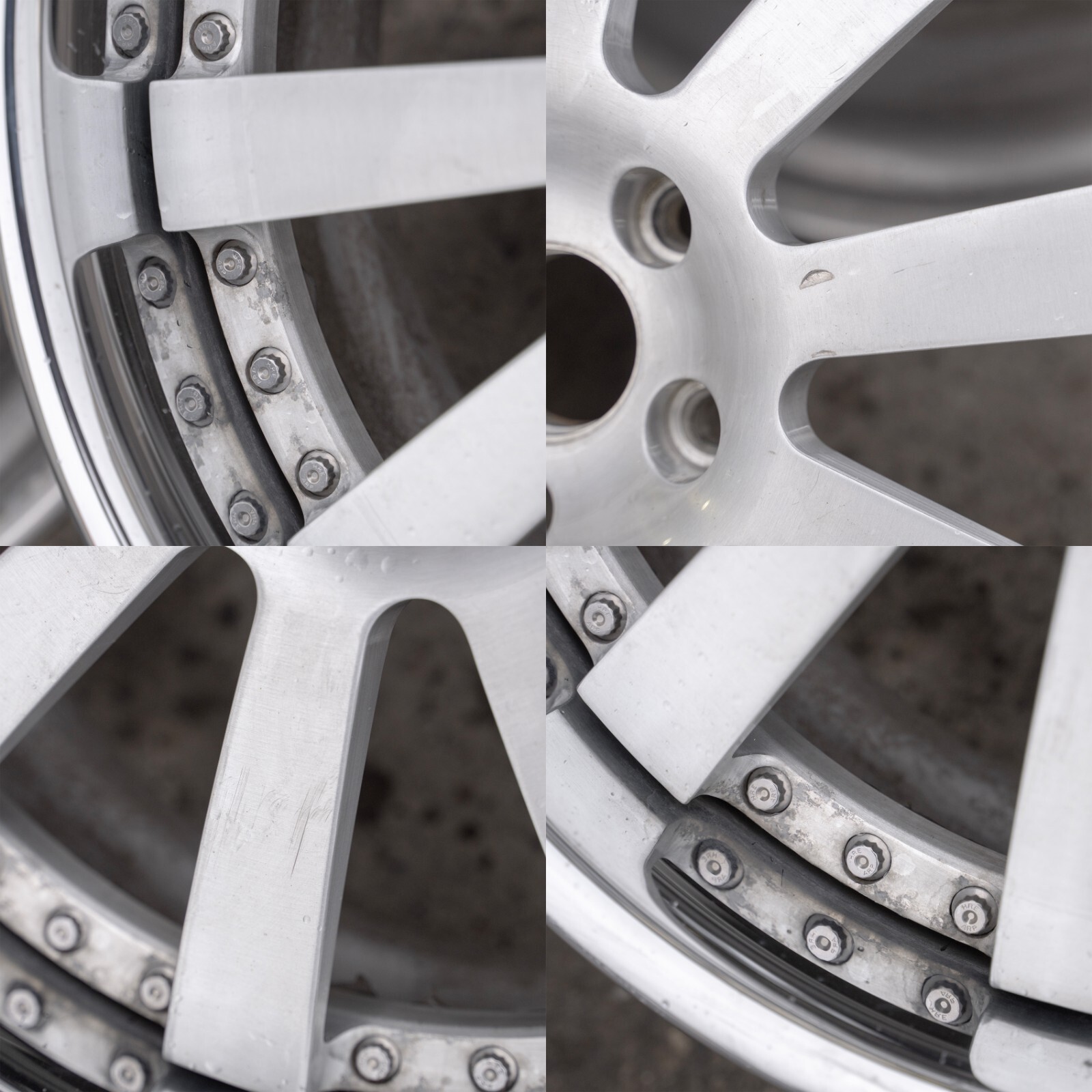 Bentley Continental GT GTC Flying Spur 20" inch rim HRE 3 piece wheel Set of 4 - Image 16