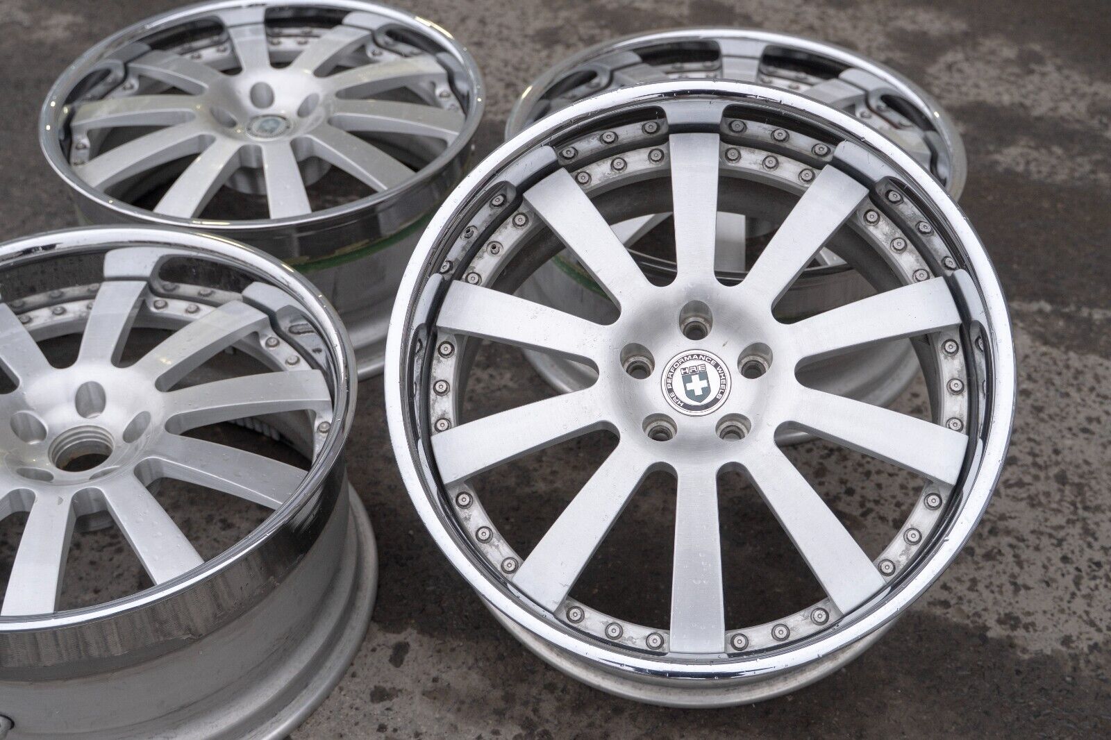 Bentley Continental GT GTC Flying Spur 20" inch rim HRE 3 piece wheel Set of 4 - Image 19