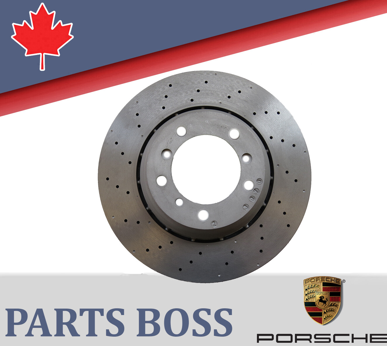 Porsche 911 2010-2011 OEM Rear Left Vented Refaced Brake Disc