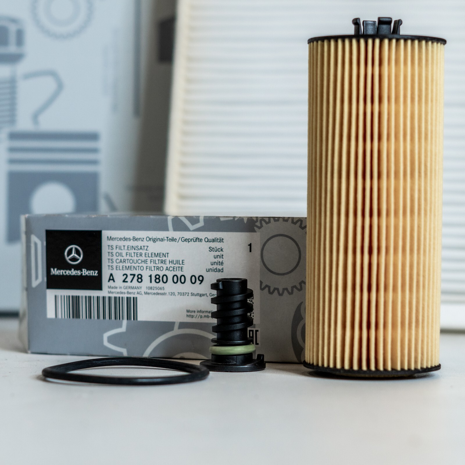 Mercedes C63 C63s AMG 0W40 Oil & Air filter kit OEM Genuine SERVICE B 2016-2023 - Image 13