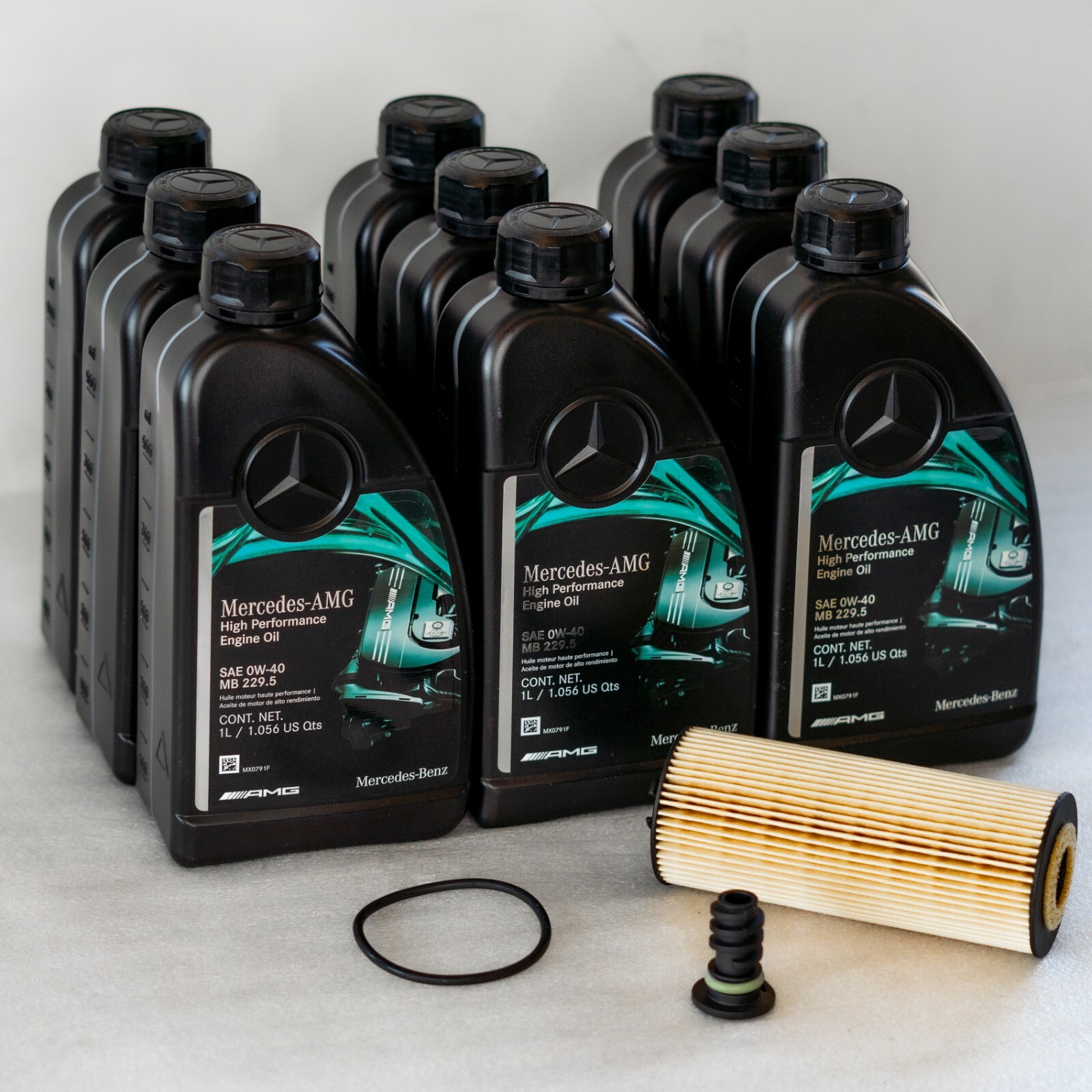 Mercedes C63 C63s AMG 0W40 Oil & Air filter kit OEM Genuine SERVICE B 2016-2023 - Image 19