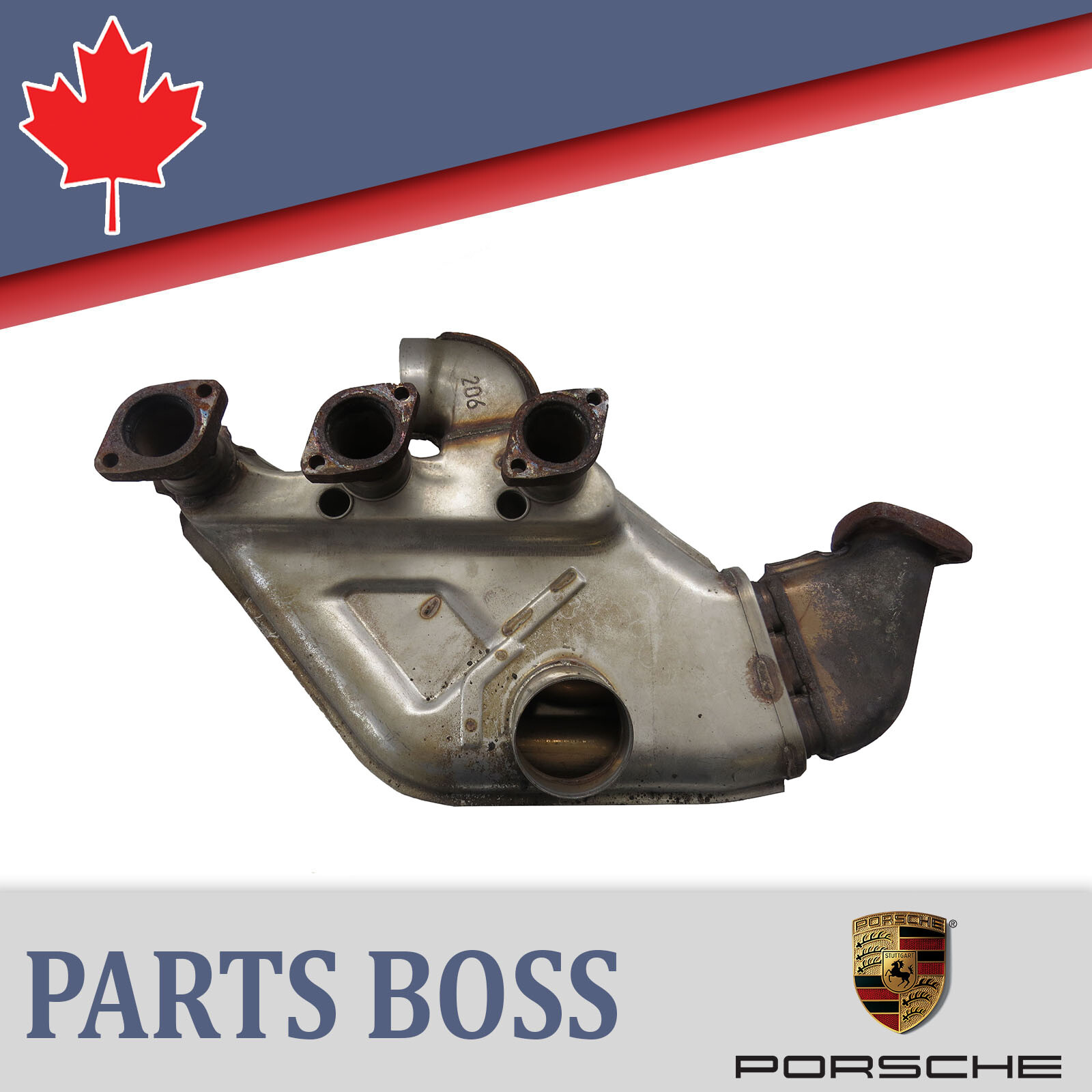 Porsche 911 1995-1998 OEM Exhaust Manifold System Heat Exchanger Set Left