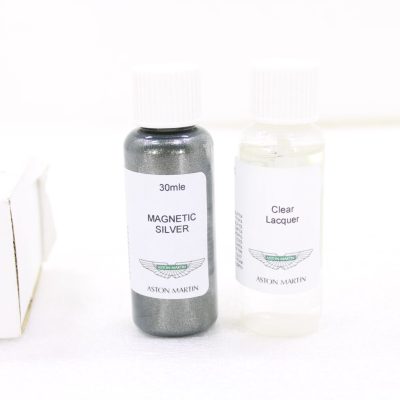 Aston Martin OEM New Touch Up Kit Magnetic Silver with Clear Laquer