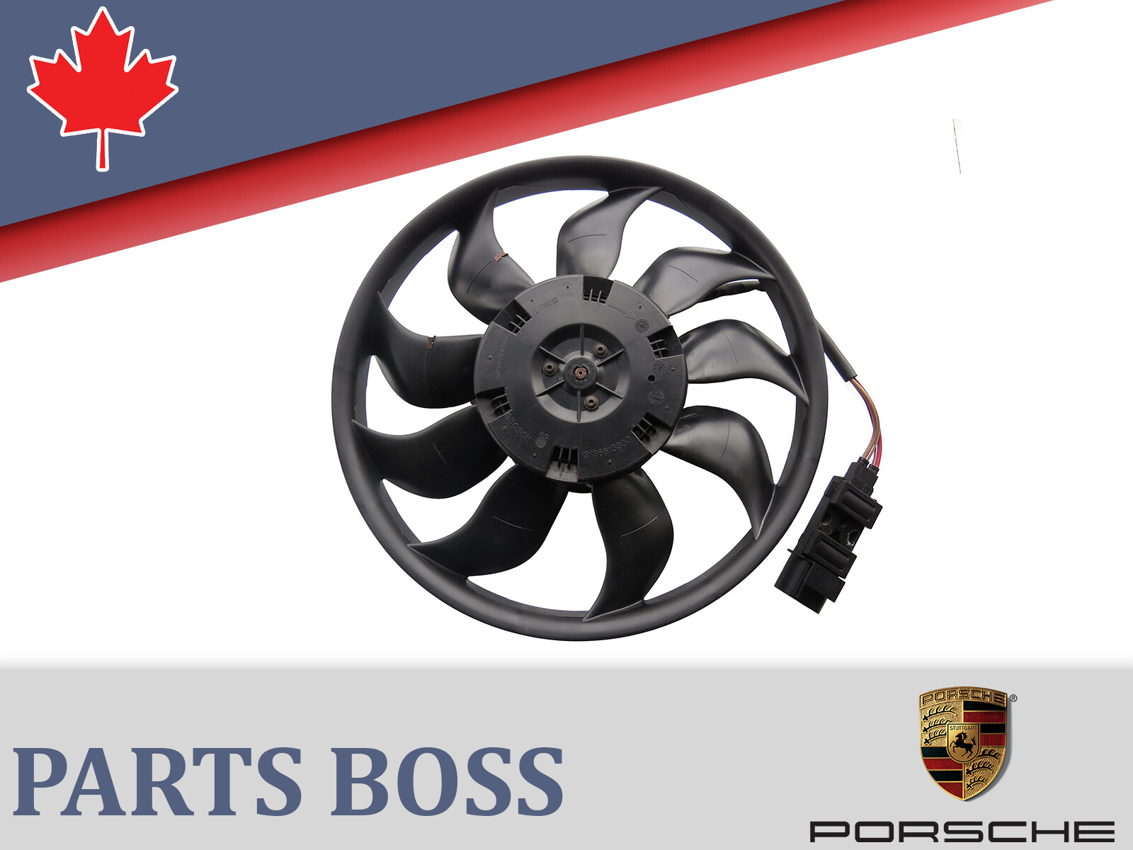 Porsche Cayenne Audi Q7 VW Touareg 2003-2015 OEM Cooling Fan Blade w/Motor RH
