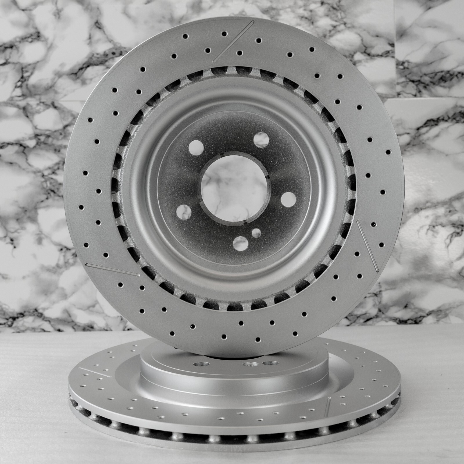 Mercedes CLA45 GLA45 SLC43 SLK55 Rear Brake Disc Rotor & Pad set OEM 2014-2020 – Image 12