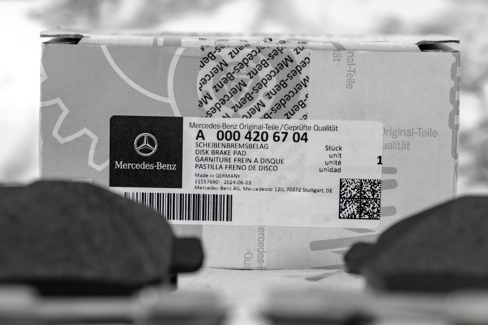 Mercedes CLA45 GLA45 SLC43 SLK55 Rear Brake Disc Rotor & Pad set OEM 2014-2020 – Image 15