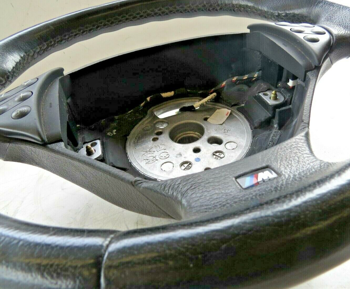BMW 2000-2001 OEM Steering Wheel Black Leather - Image 8