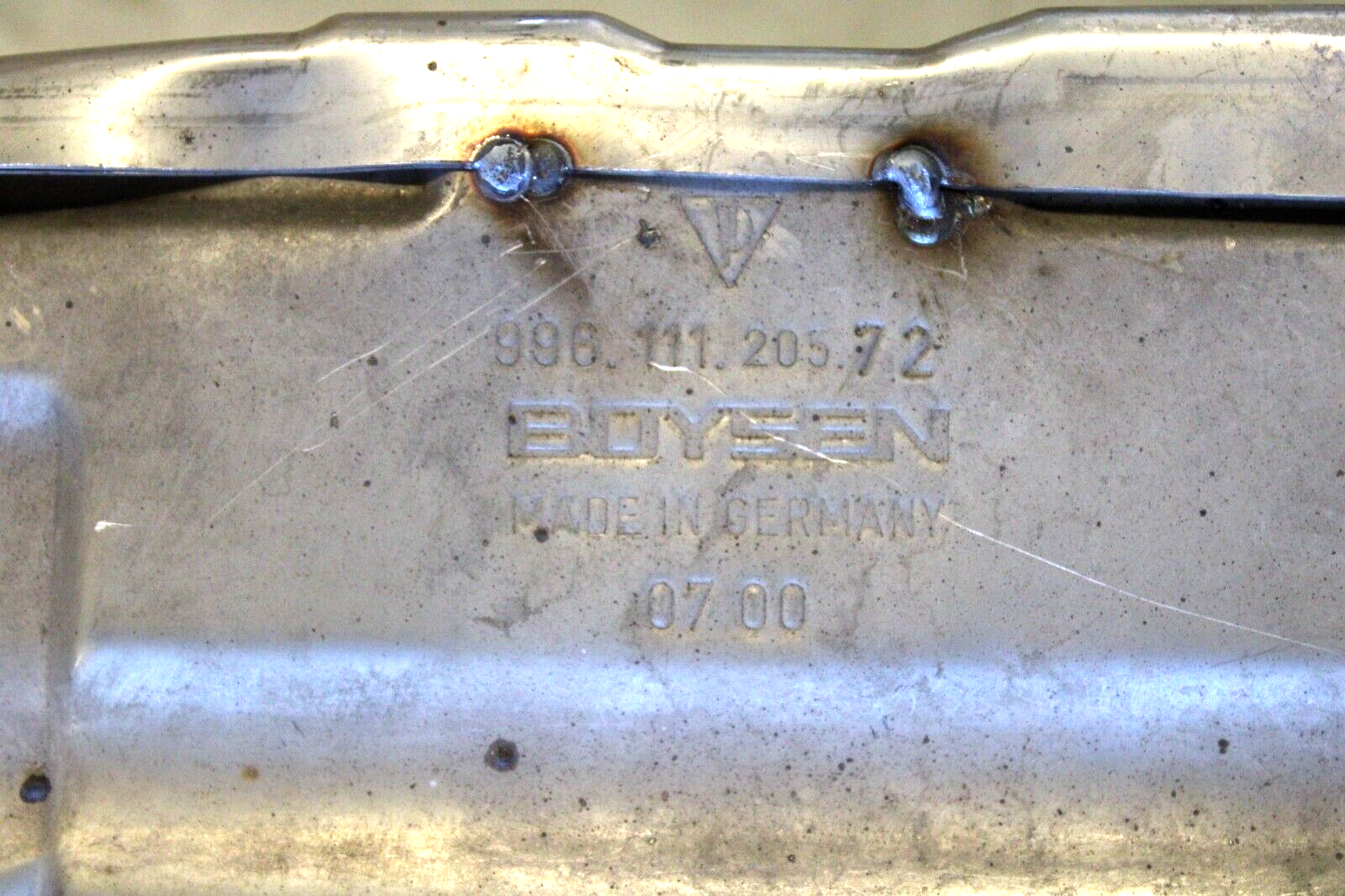 Porsche 911 Turbo 2001-2005 OEM Muffler Down Pipe Rear - Image 16