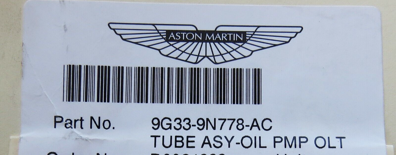 Aston Martin V8 Vantage 2018-2023 OEM NEW Oil Pump Outlet Tube – Image 8