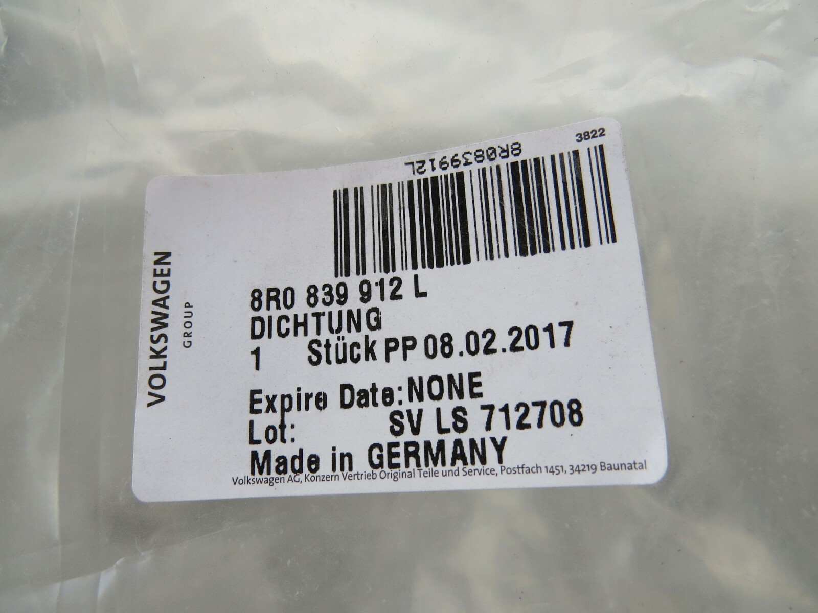Audi Q5 SQ5 2009-2016 OEM NEW Rear Right Door Weatherstrip Rubber Seal – Image 11