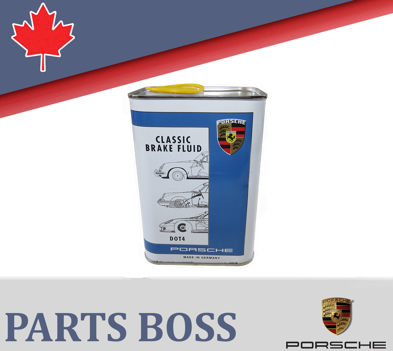 Porsche OEM NEW Brake Fluid 1L DOT 4