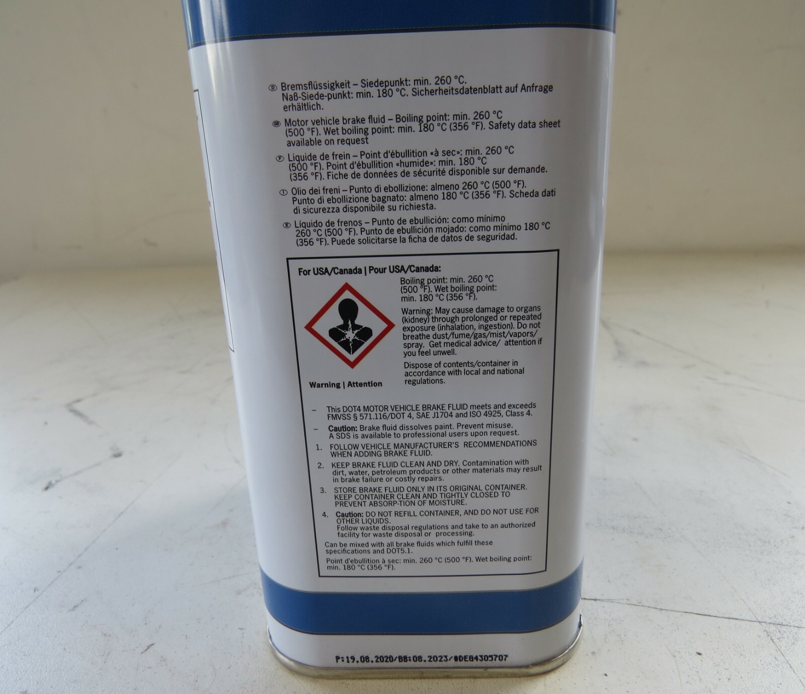 Porsche OEM NEW Brake Fluid 1L DOT 4 – Image 6