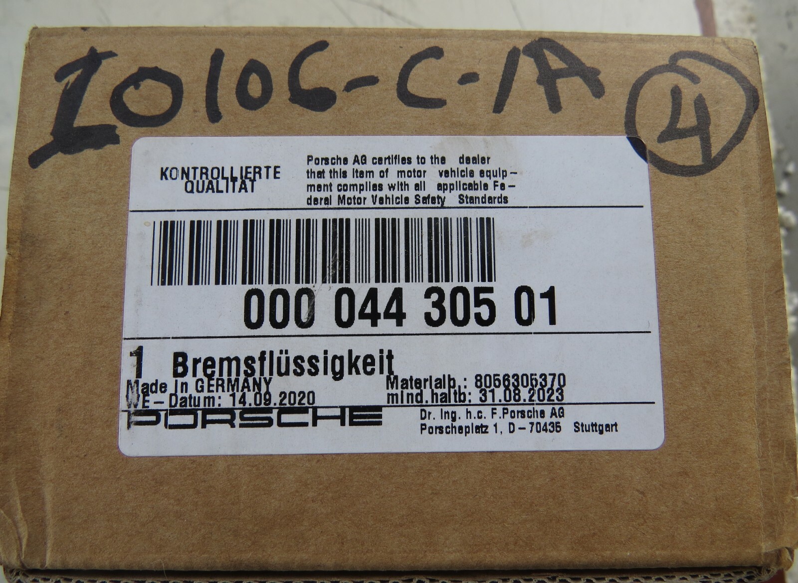 Porsche OEM NEW Brake Fluid 1L DOT 4 – Image 9