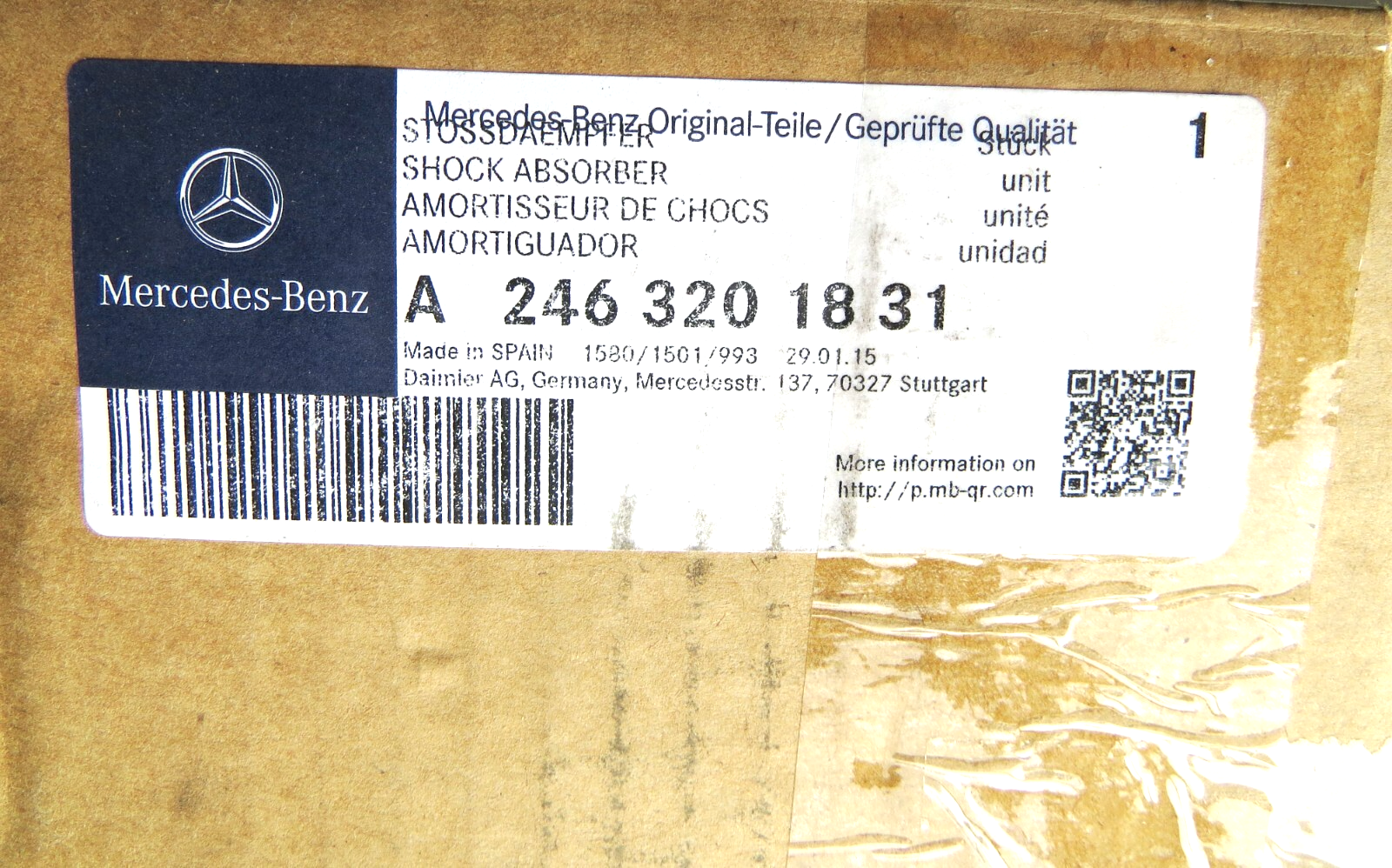Mercedes CLA250 CLA45 2014-2019 OEM NEW Shock Absorber Rear Left or Rear Right - Image 16