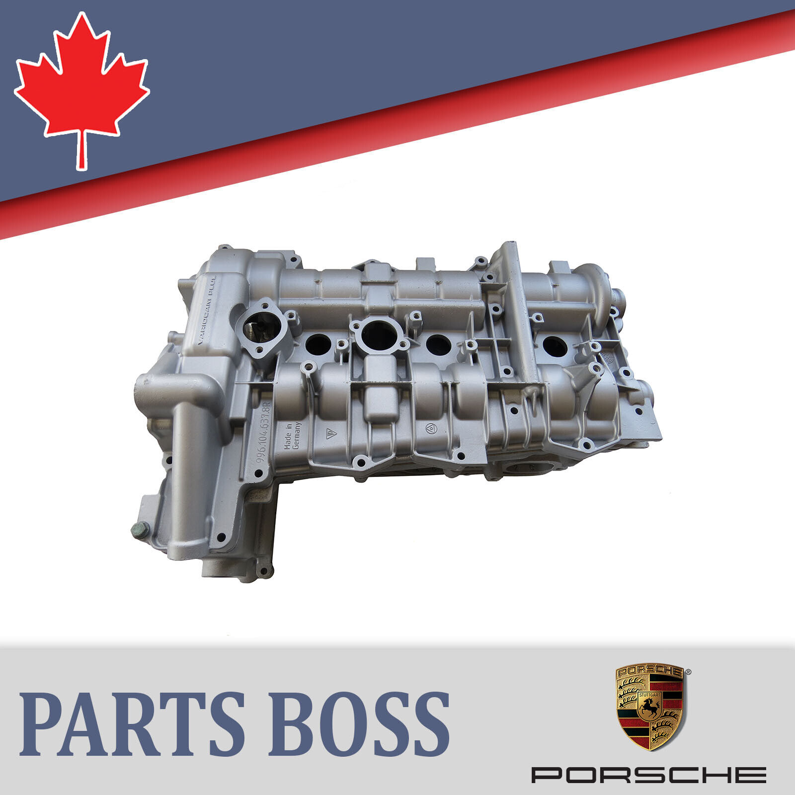 Porsche 911 3.4L 3.6L 2006-2008 OEM Rebuilt Engine Cylinder Head (Cyl 1-3)