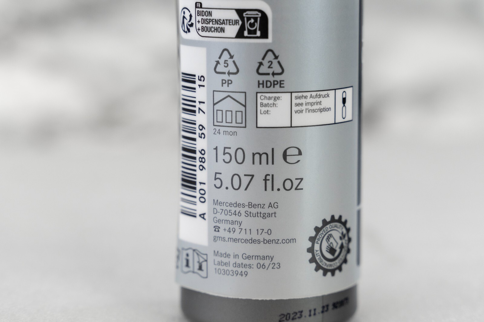 Mercedes-Benz Leather care Foam OEM Genuine from Car care collection 0019865971 – Image 8