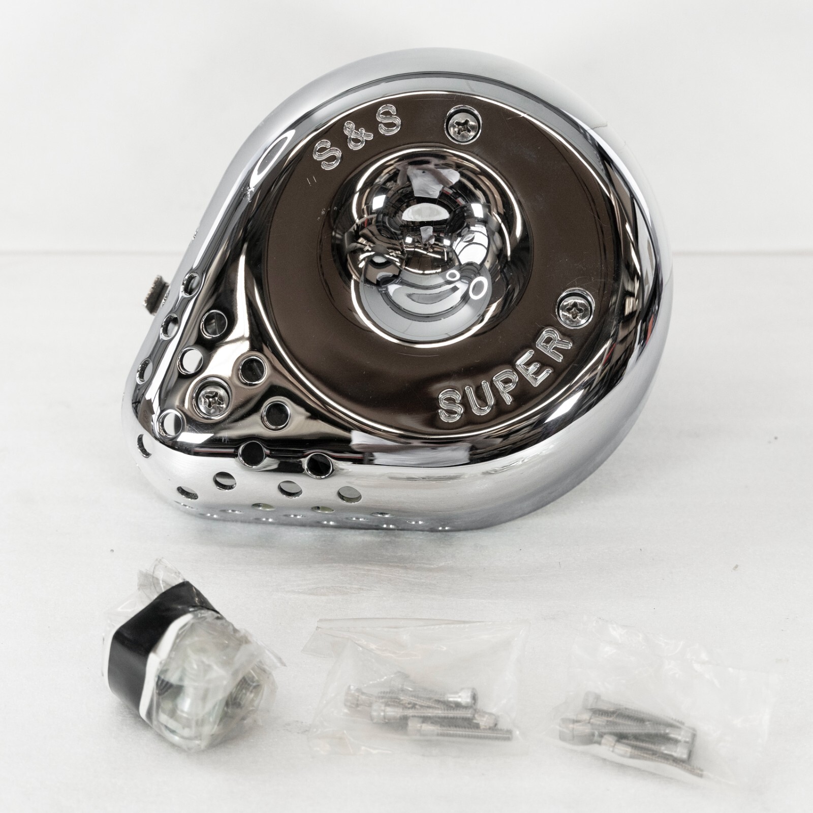 S&S Cycle Single Bore Tuned Induction System Chrome 1064967