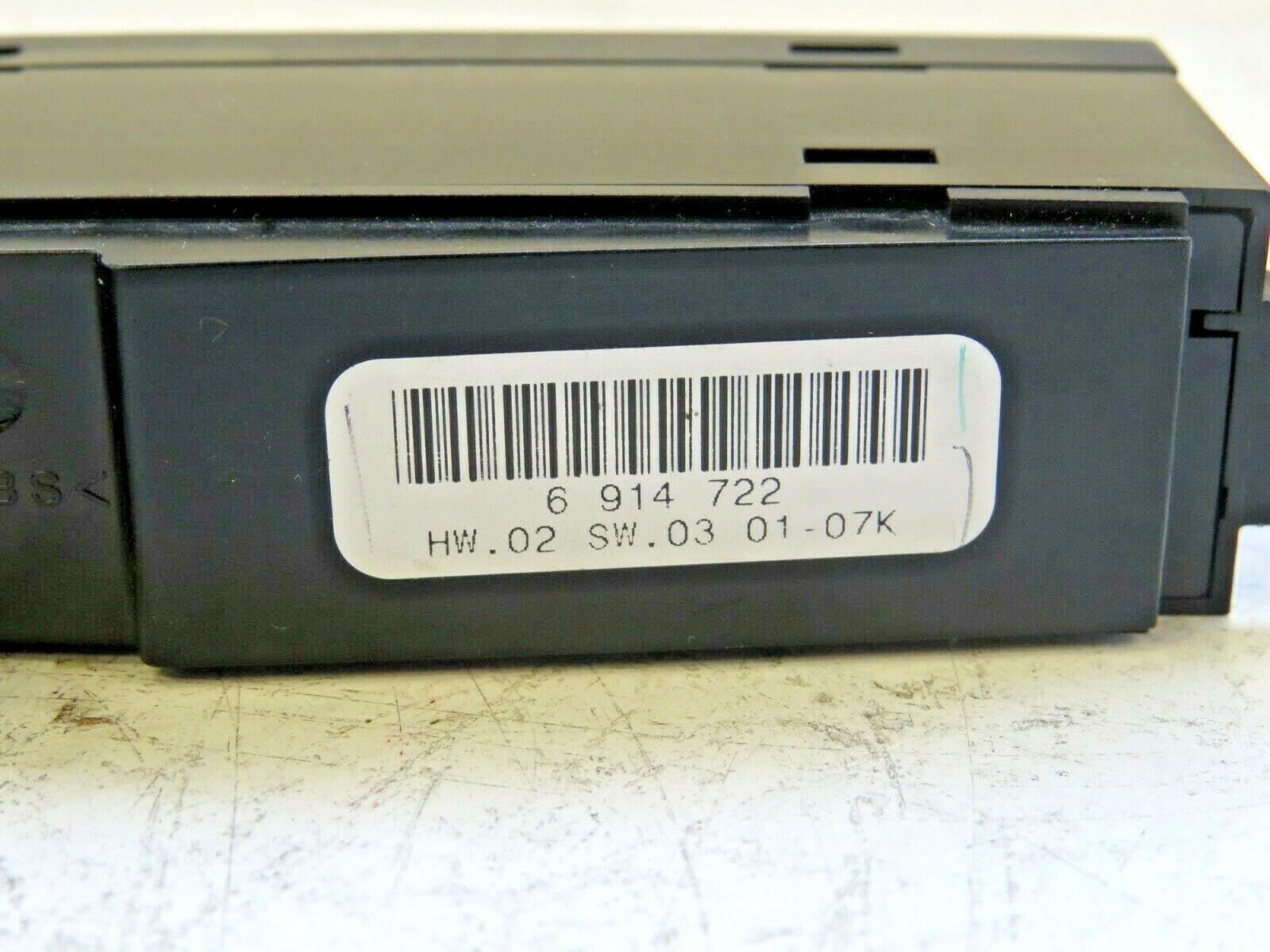 Rear Console Switch Module BMW E46 1999-2005 OEM Center Console Switch Module 6914722 - Part Boss