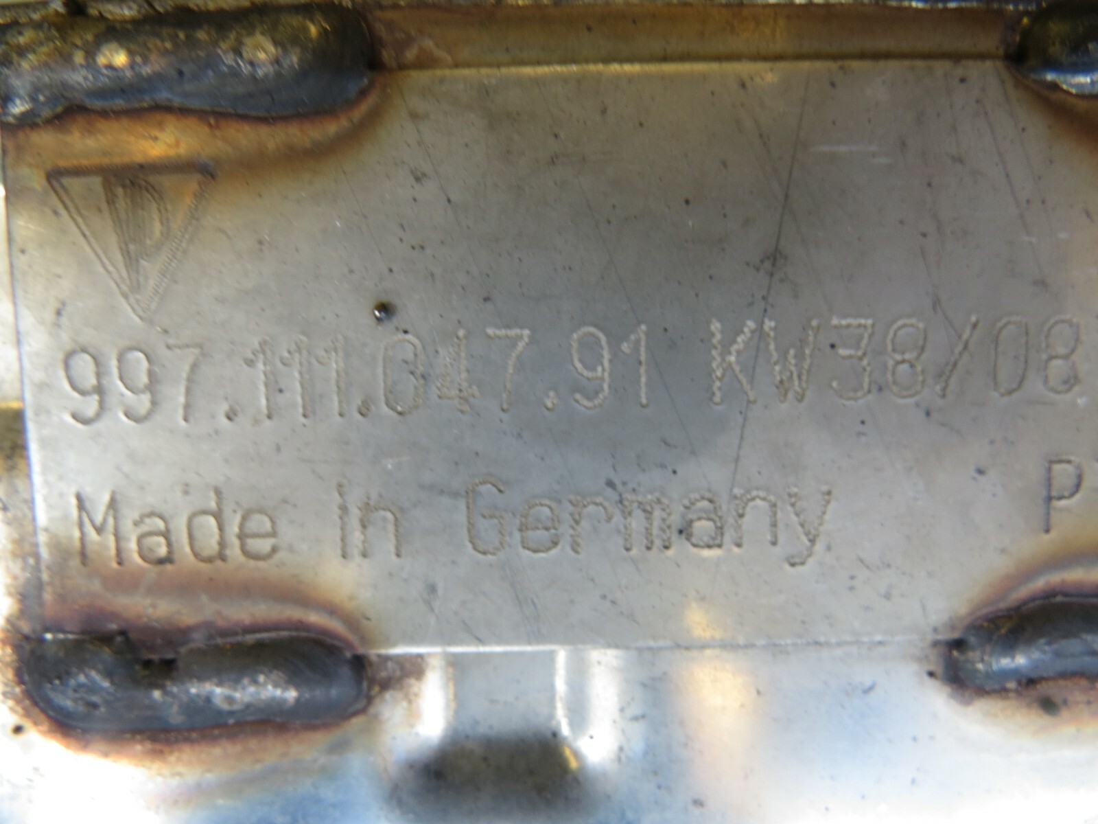 Porsche 911 997 Carrera 2005-2008 Carrera OEM Left Side Exhaust Muffler - Image 12