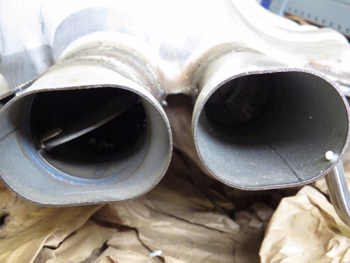 Bentley Continental GT GTC SS 2003 - 2011 OEM Exhaust Muffler with Tail Pipe - Image 6