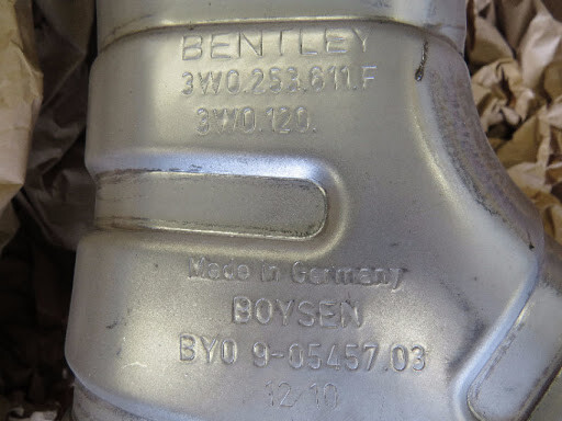 Bentley Continental GT GTC SS 2003 - 2011 OEM Exhaust Muffler with Tail Pipe - Image 9