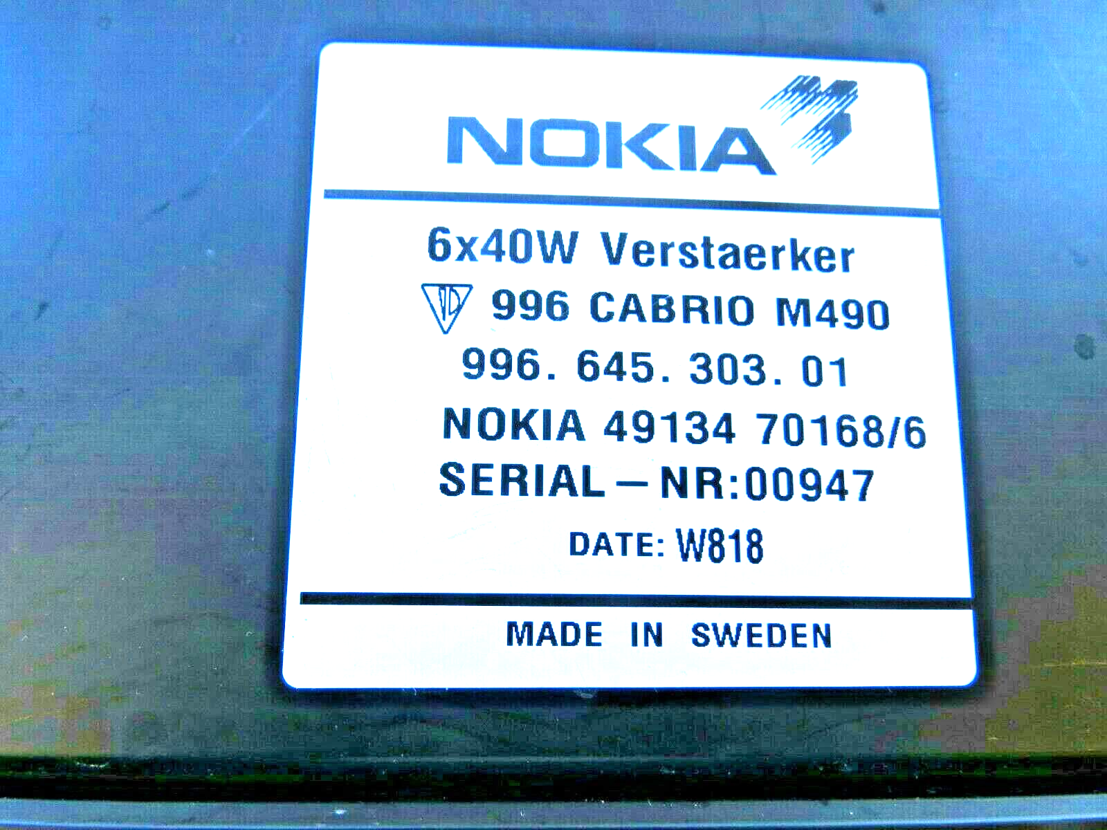 Porsche 911 1999-2000 OEM Radio Amplifier – Image 11
