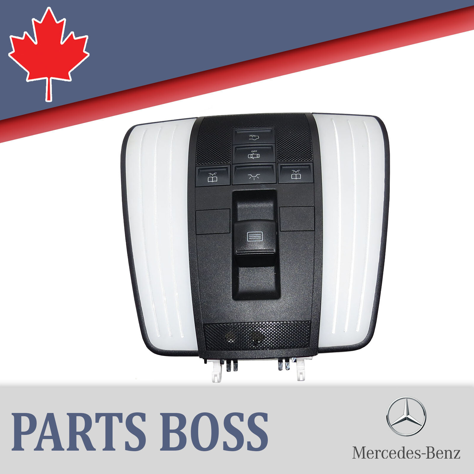 Mercedes E250 E350 E550 E63 AMG W212 2010-2015 OEM Dome Lamp Unit Light Switch