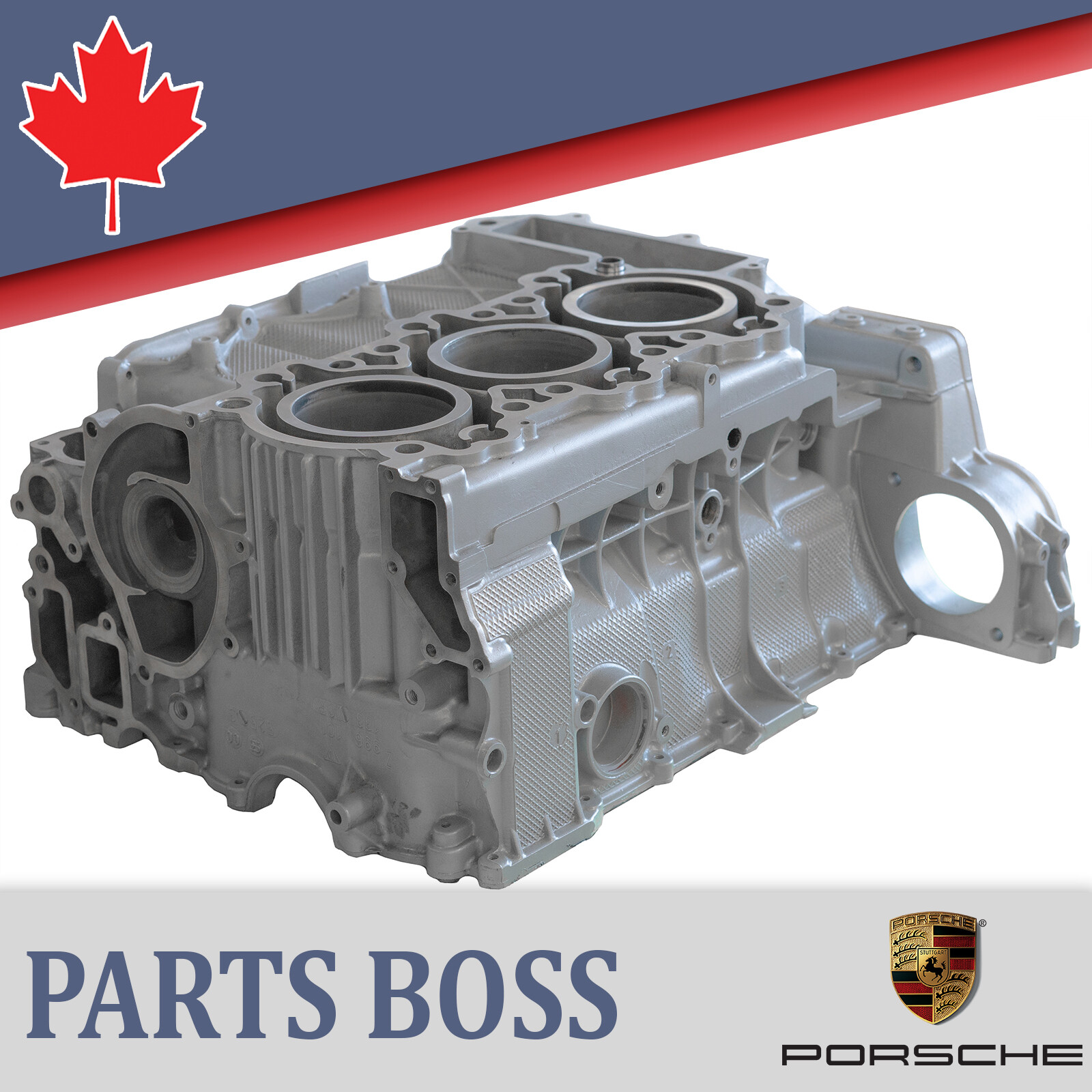 Porsche Boxster H6 2.7L 2000 - 2004 OEM Engine Block Right Cylinder 1-3