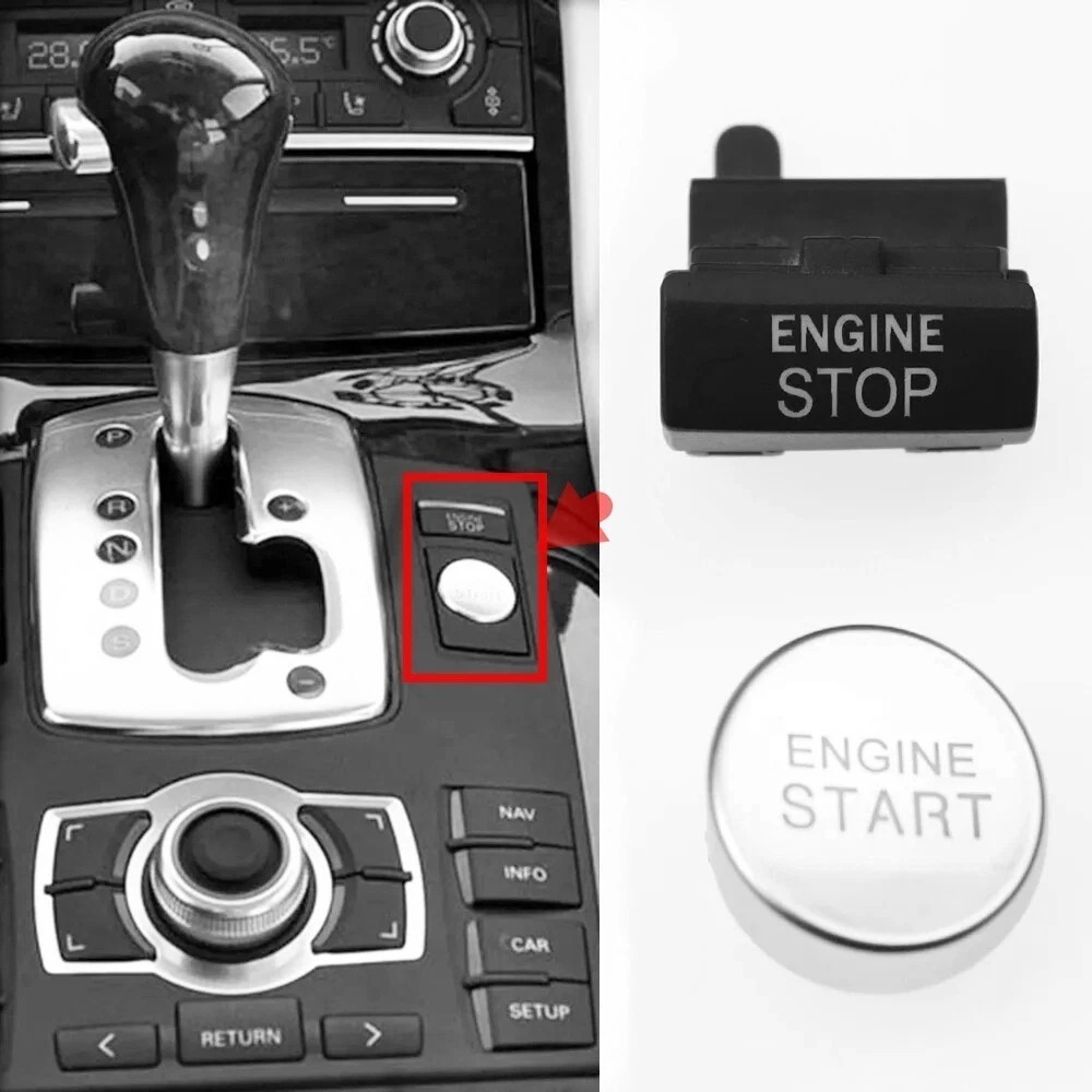 Audi A8 Quattro S8 2008-2010 OEM Start/Stop Button Switch w/Bracket - Image 2