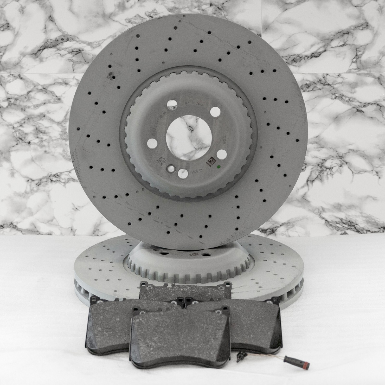 Mercedes S450 S550 S560 Brake disc & pad set FRONT OEM Genuine 2014-2020