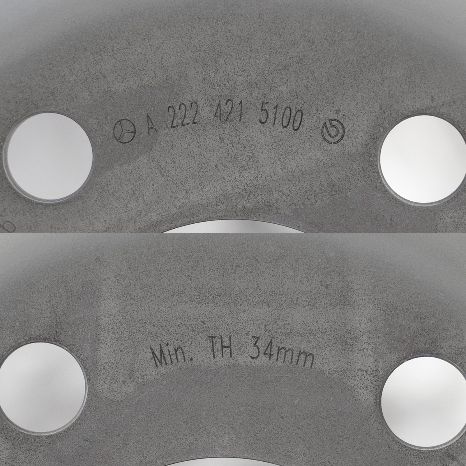 Mercedes S450 S550 S560 Brake disc & pad set FRONT OEM Genuine 2014-2020 - Image 8