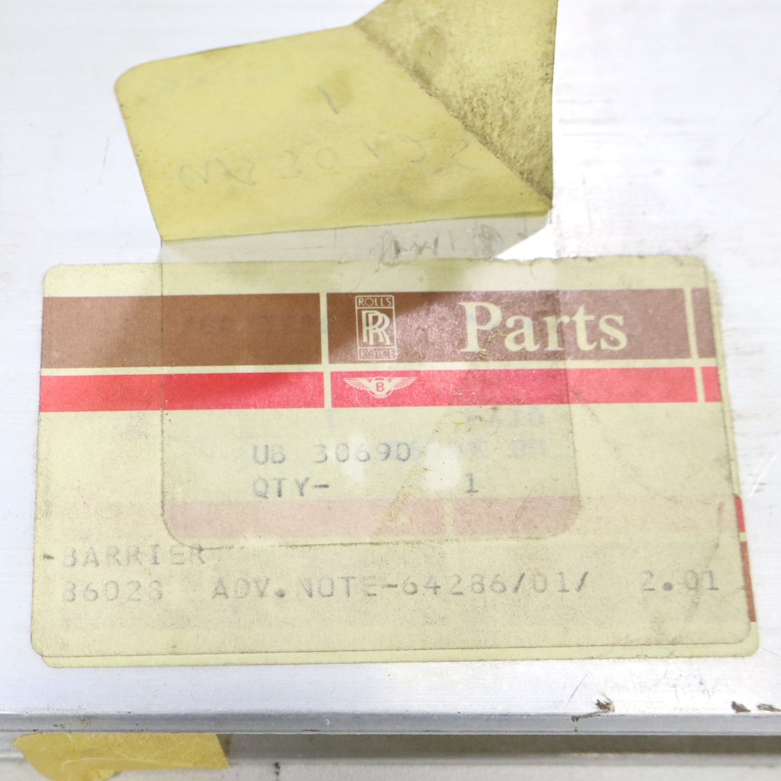 Bentley Rolls Royce 1966-1980 OEM NEW Intrusion Barrier - Image 3