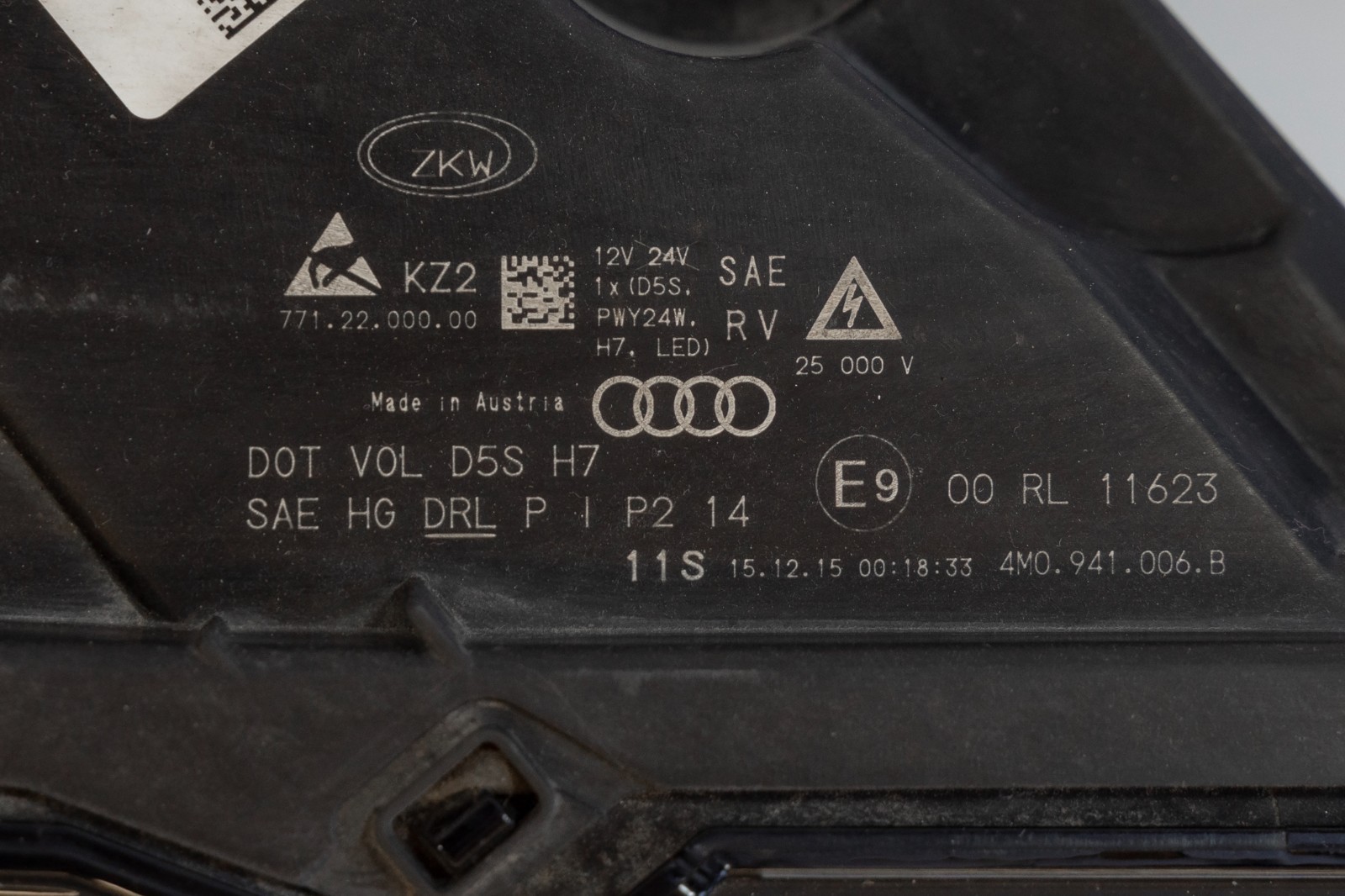 Audi Q7 Headlight OEM 2017-2019 Right Passenger Side Genuine XENON HID – Image 16