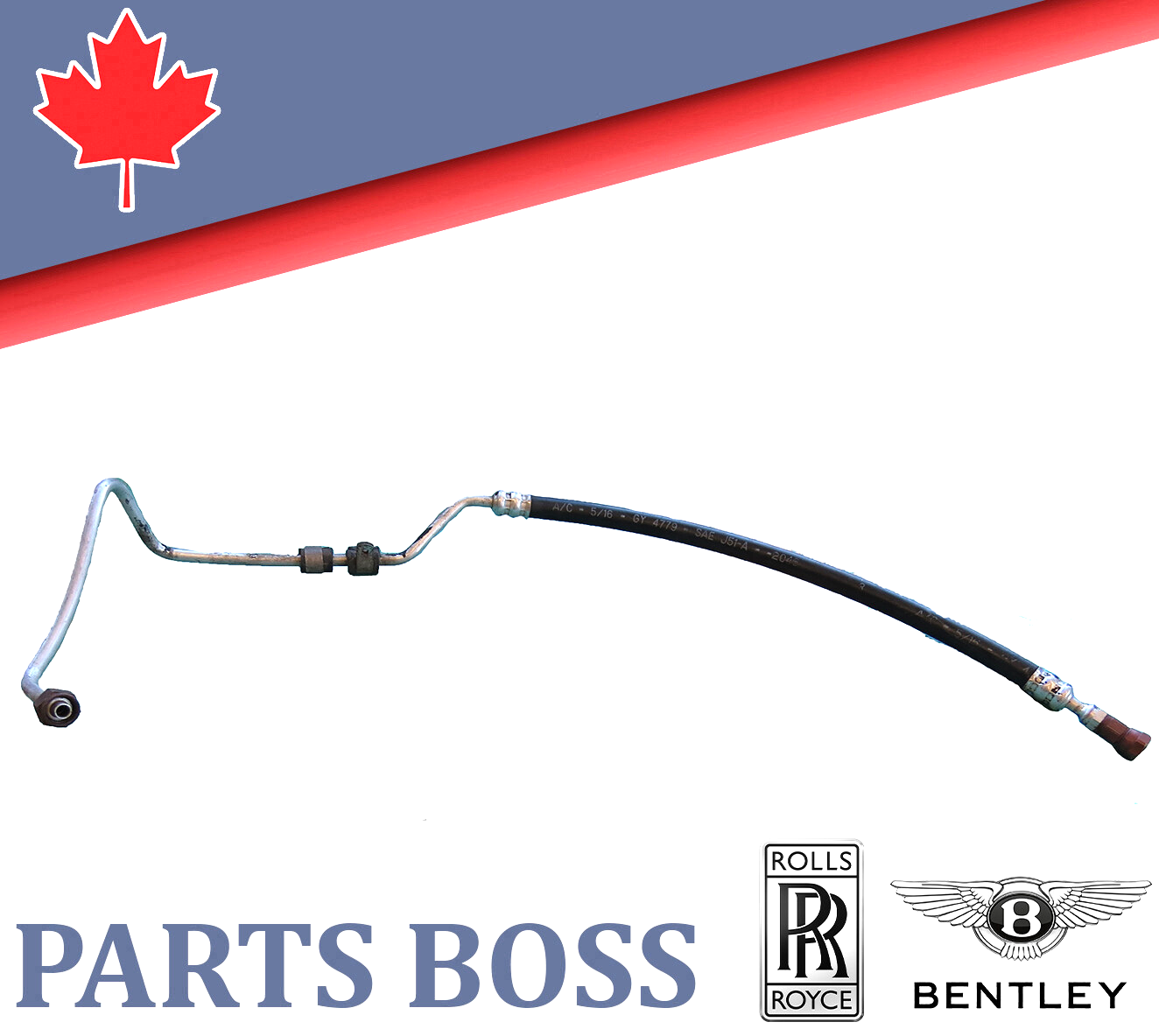 Bentley Rolls Royce OEM A/C Condenser to Drier Hose Line Pipe