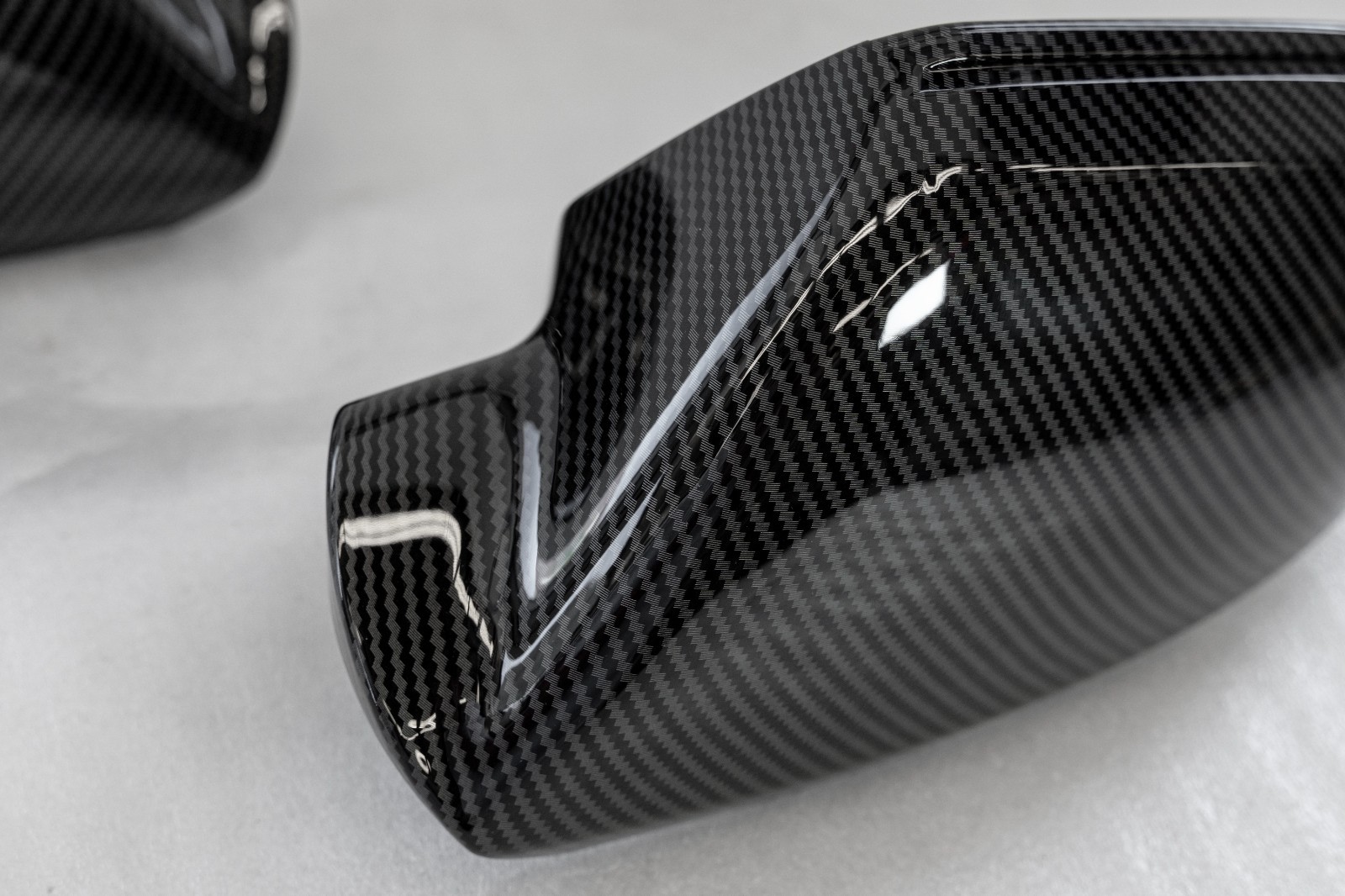 Audi A6 S6 Carbon Fiber LOOK Side view mirror covers Aftermarket 2013-2018 - Image 4
