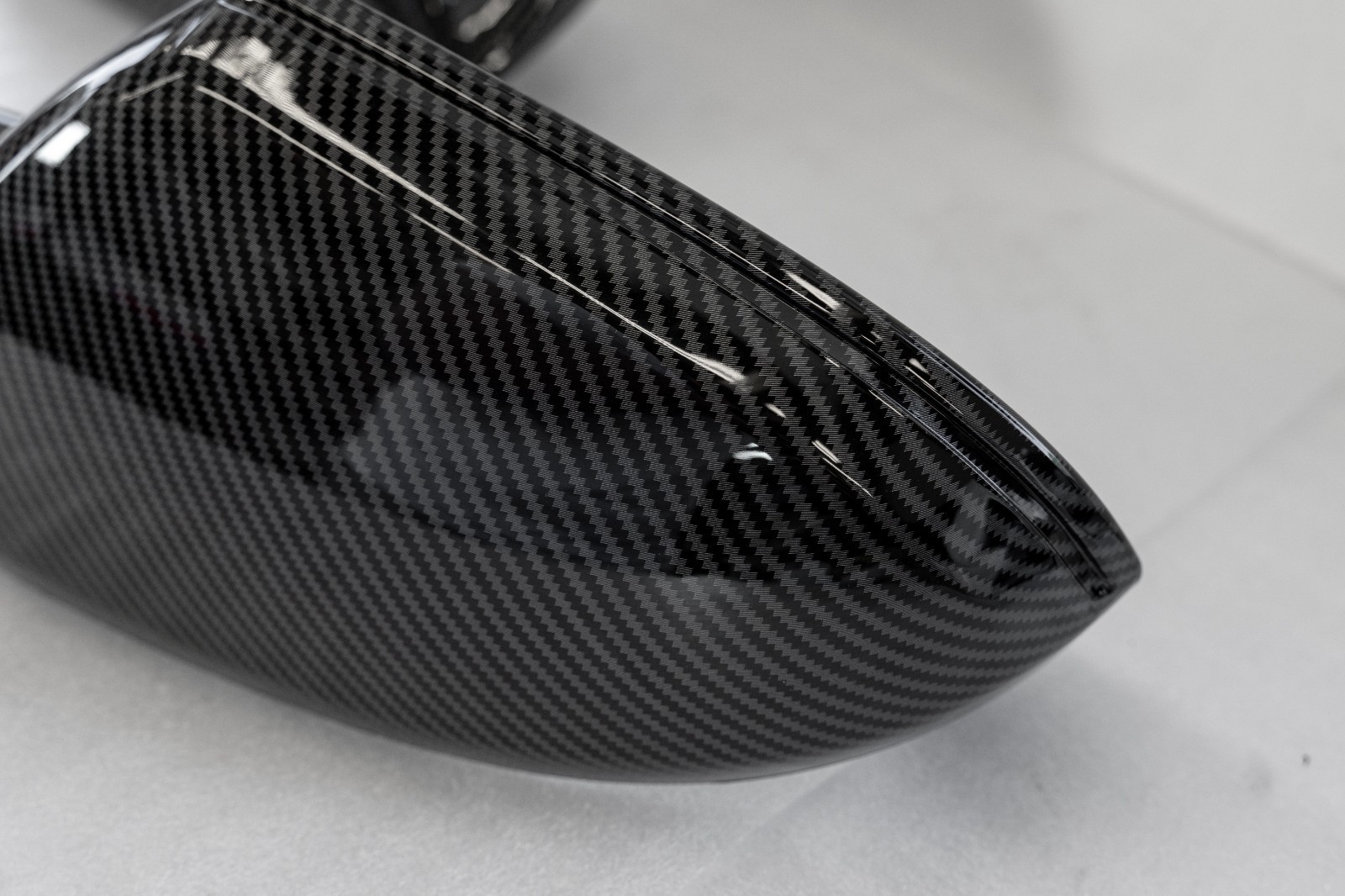 Audi A6 S6 Carbon Fiber LOOK Side view mirror covers Aftermarket 2013-2018 - Image 5