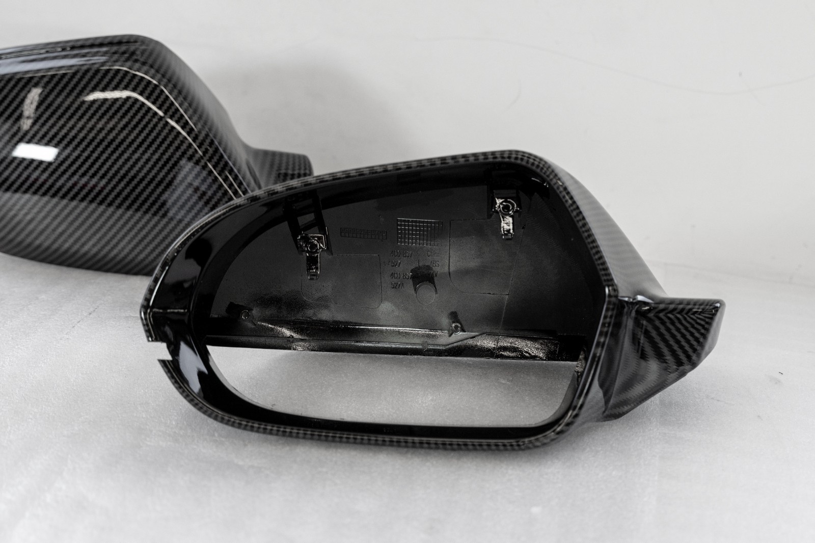 Audi A6 S6 Carbon Fiber LOOK Side view mirror covers Aftermarket 2013-2018 - Image 7