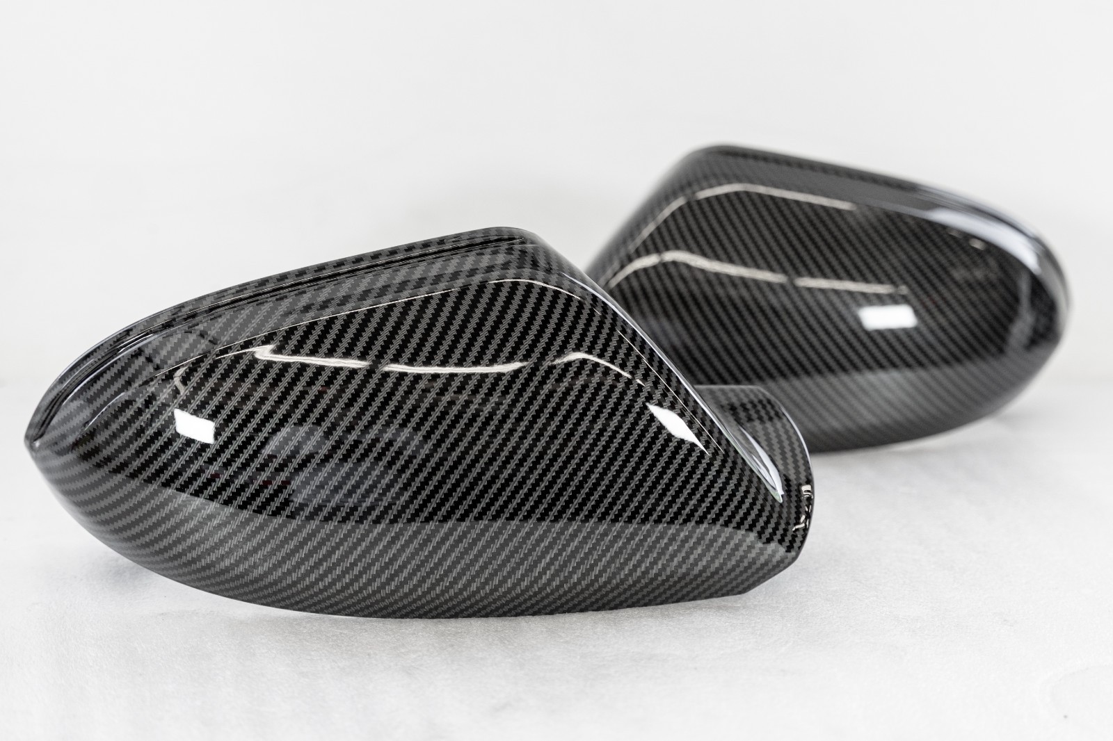 Audi A6 S6 Carbon Fiber LOOK Side view mirror covers Aftermarket 2013-2018 - Image 9