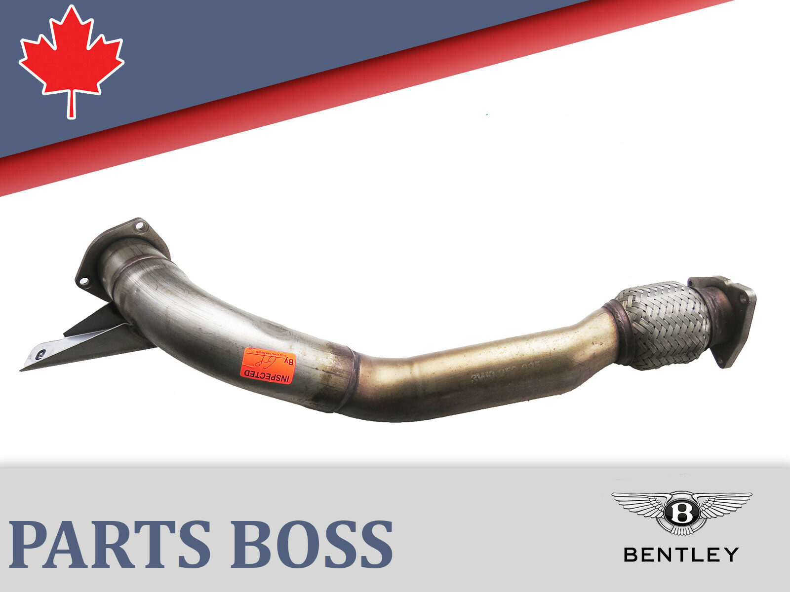 Bentley Continental 2003-2012 OEM Exhaust Pipe Left (Driver Side)