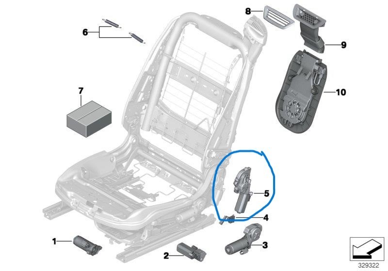 Rolls Royce Dawn Spectre Wraith BMW 2011-2025 OEM Backrest Seat Motor Front Left - Image 2