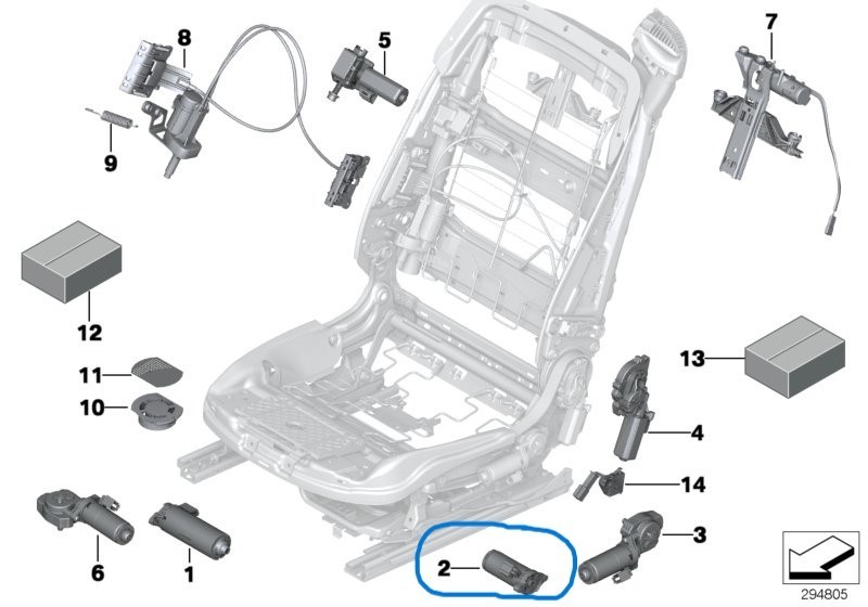 Rolls Royce Dawn Spectre Wraith BMW 2011-2025 OEM Seat Tilt Motor Front Left – Image 3