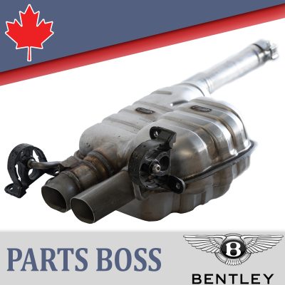 Bentley Continental GT GTC SS 2003-2011 Exhaust Muffler with Flap Actuator Front