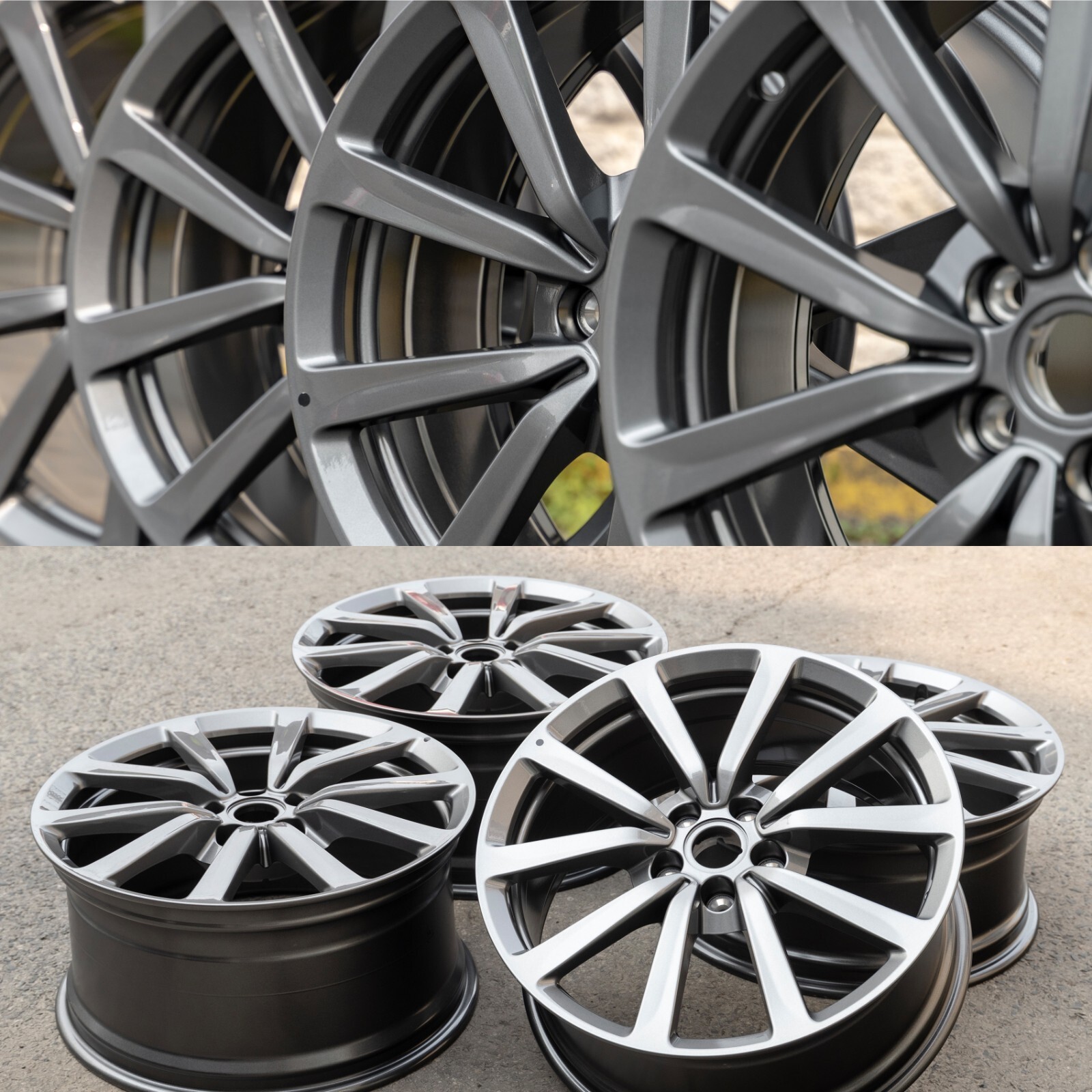 Aston Martin DB9 Vantage S 19" inch rim OEM Genuine Original Lightning Wheel Set – Image 4
