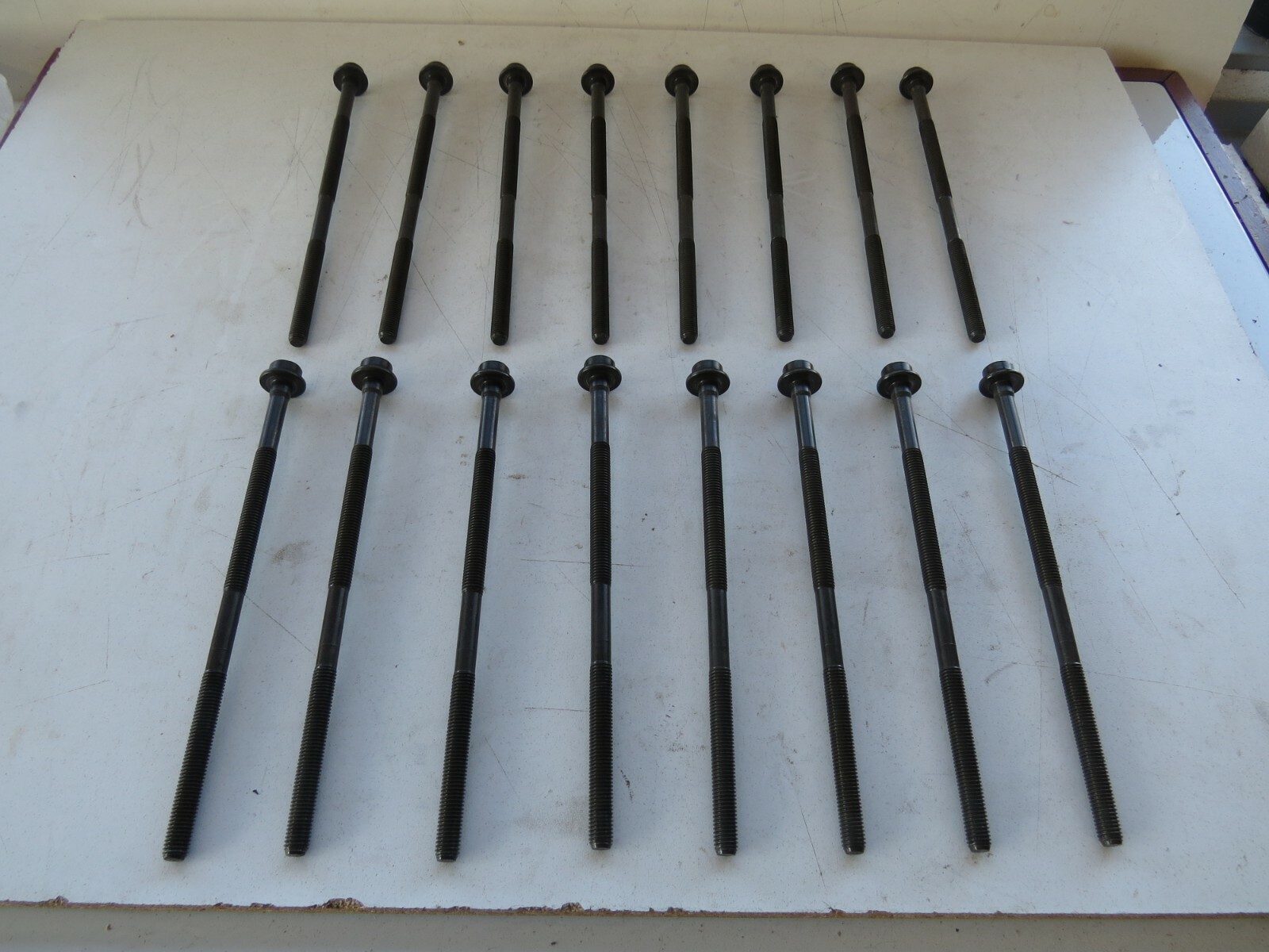 Porsche 1999-2006 2007 2008 OEM Cylinder Head Bolts Set of 16 M10x1.5x230MM - Image 6