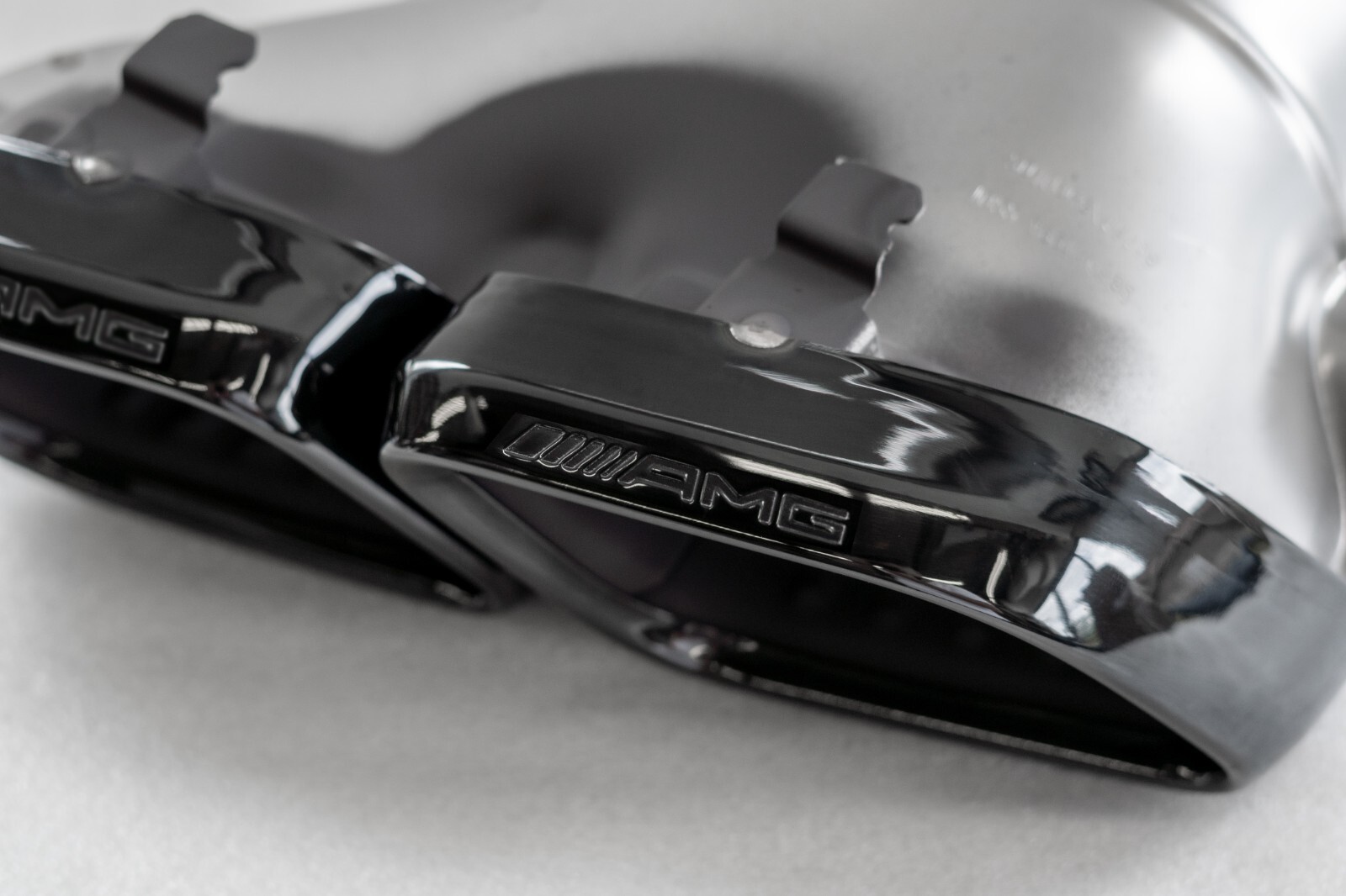 Mercedes C63 C63s GLC63 GLC63s AMG Exhaust tip SET OEM 2016 2017 2018 Black - Image 15