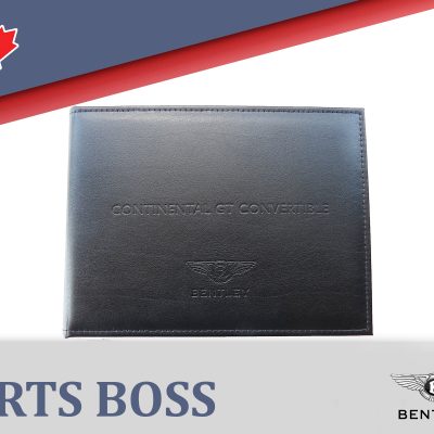 Bentley Continental GT Convertible OEM Owner's Manual in FRENCH