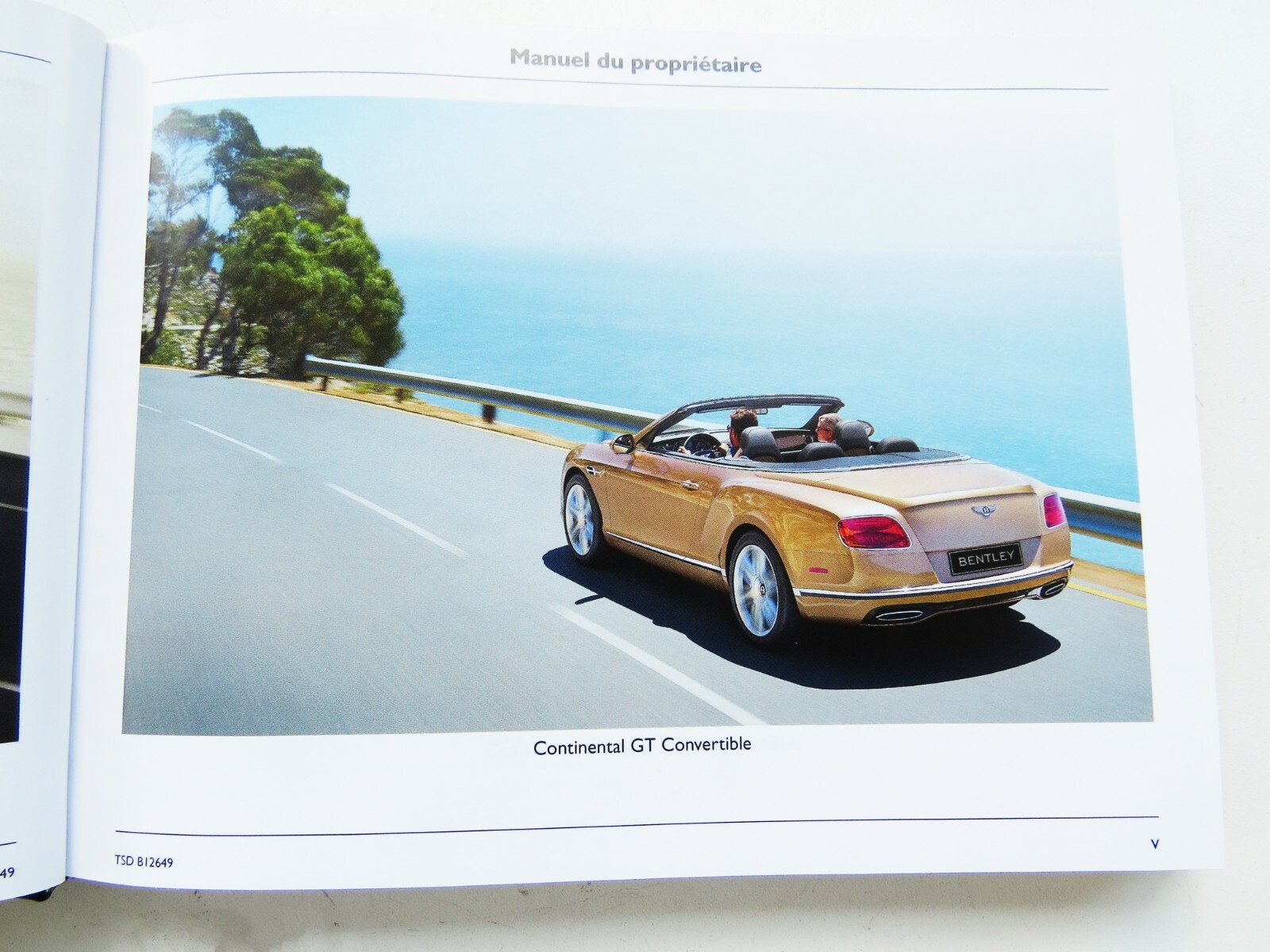 Bentley Continental GT Convertible OEM Owner's Manual in FRENCH - Image 5
