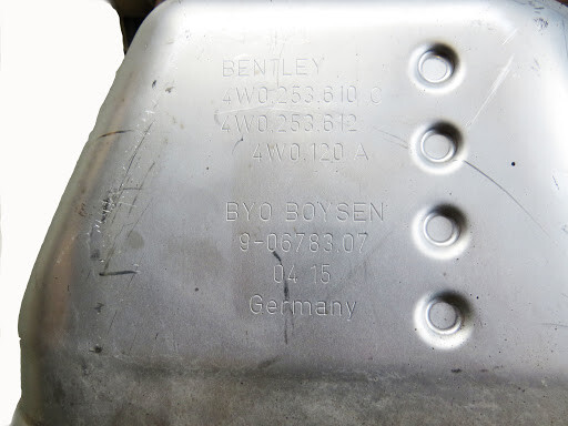Bentley Continental Flying Spur 2013-2022 Silent Exhaust Muffler w/ Exhaust flap - Image 5